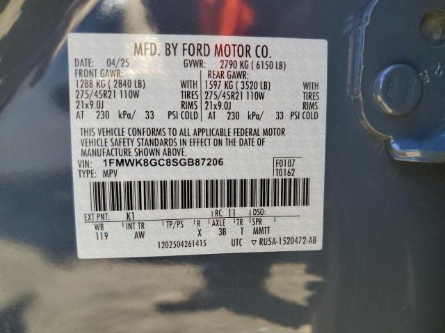 2025 FORD EXPLORER S 1FMWK8GC8SGB87206