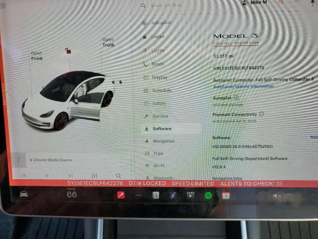 2020 TESLA MODEL 3 5YJ3E1EC9LF642276