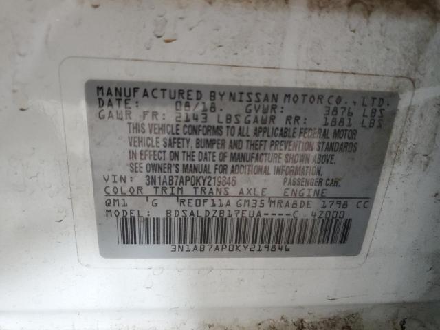 2019 NISSAN SENTRA S - 3N1AB7AP0KY219846