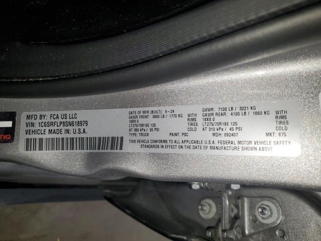 2025 RAM 1500 REBEL - 1C6SRFLP8SN618979