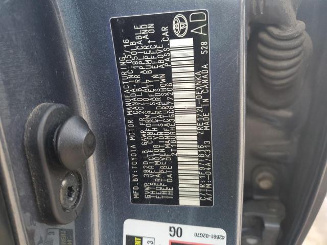 2016 TOYOTA COROLLA L - 2T1BURHE3GC677206