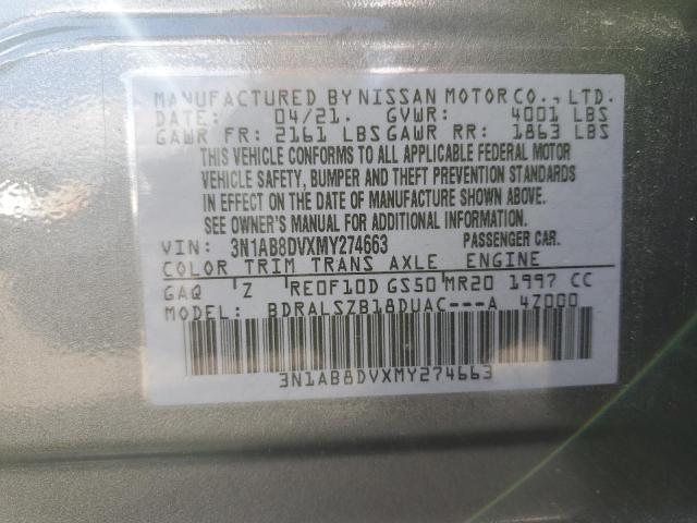 2021 NISSAN SENTRA SR - 3N1AB8DVXMY274663
