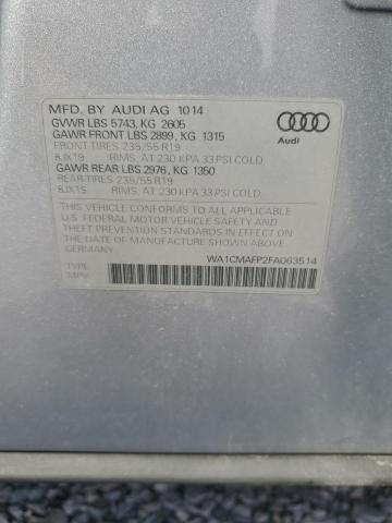 2015 AUDI Q5 TDI PRE WA1CMAFP2FA063514