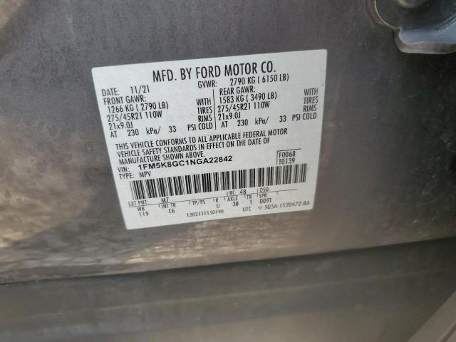 2022 FORD EXPLORER S - 1FM5K8GC1NGA22842