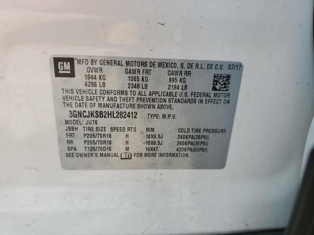 2017 CHEVROLET TRAX LS 3GNCJKSB2HL282412