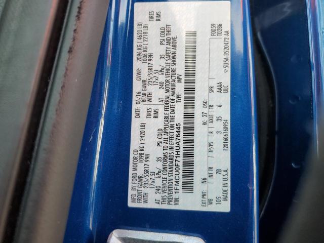 2017 FORD ESCAPE S - 1FMCU0F71HUA76445