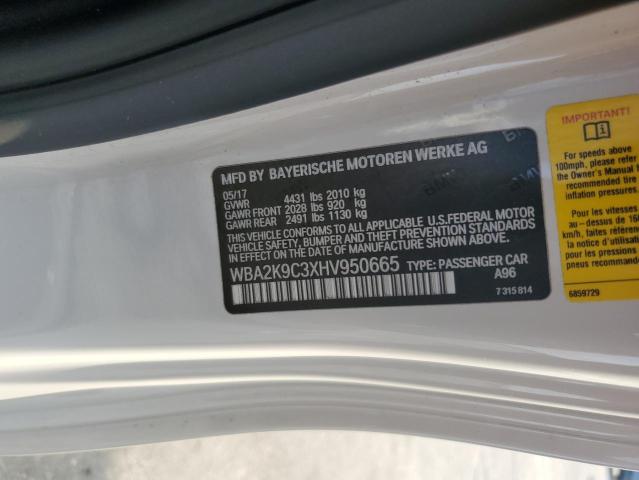 2017 BMW 230I WBA2K9C3XHV950665