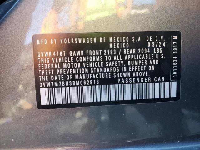 2024 VOLKSWAGEN JETTA SE 3VW7M7BU3RM062818