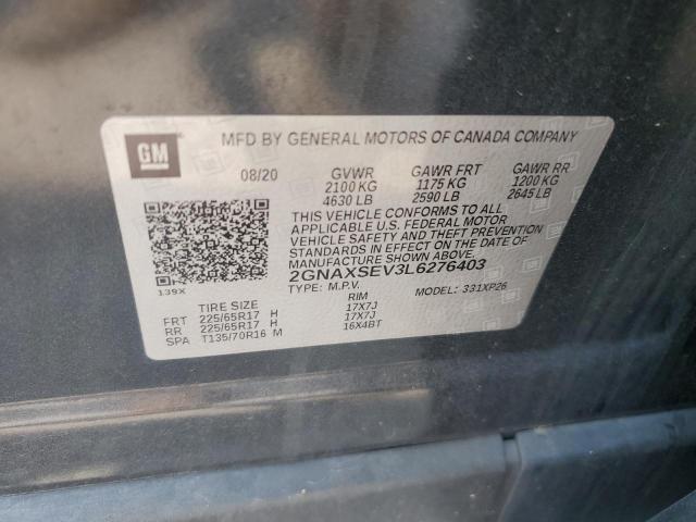 2020 CHEVROLET EQUINOX LS 2GNAXSEV3L6276403
