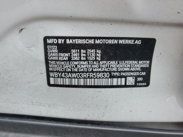 2024 BMW I4 EDRIVE WBY43AW03RFR59830