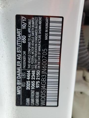 2018 MERCEDES-BENZ CLA 250 4M WDDSJ4GB3JN600705