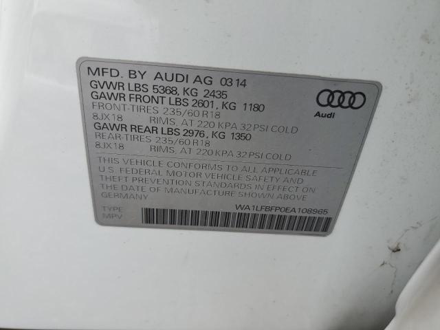 2014 AUDI Q5 PREMIUM - WA1LFBFP0EA108965