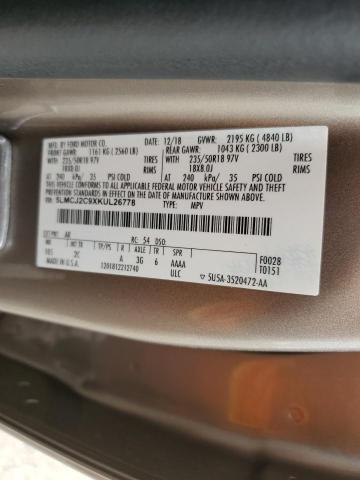 2019 LINCOLN MKC SELECT 5LMCJ2C9XKUL26778