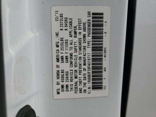 2015 ACURA TLX 19UUB2F3XFA019717