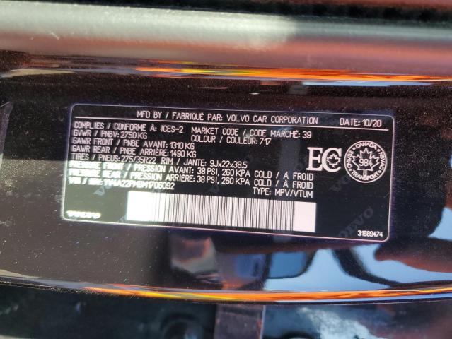 2021 VOLVO XC90 T6 R- YV4A22PM9M1706092