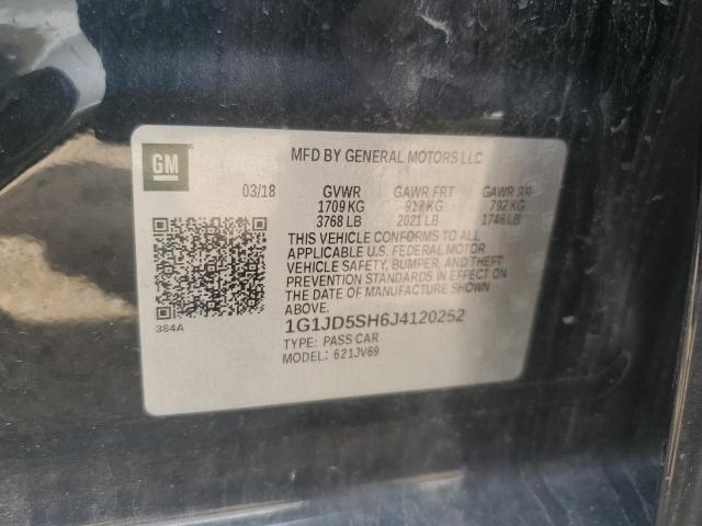2018 CHEVROLET SONIC LT 1G1JD5SH6J4120252