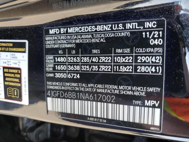 2022 MERCEDES-BENZ GLE COUPE AMG 53 4MATIC 4JGFD6BB1NA617002