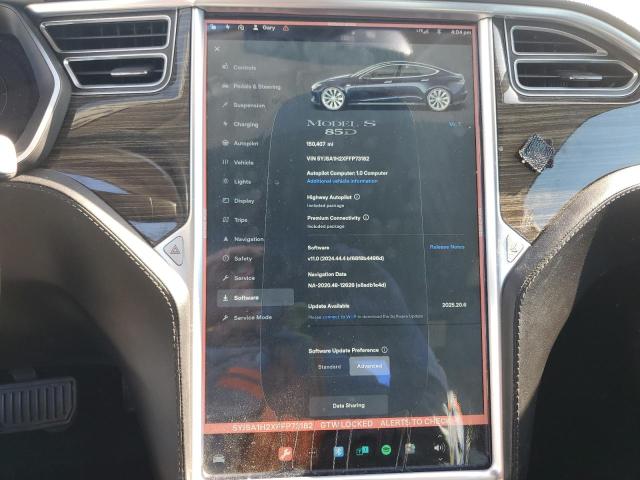 2015 TESLA MODEL S 85 5YJSA1H2XFFP73182