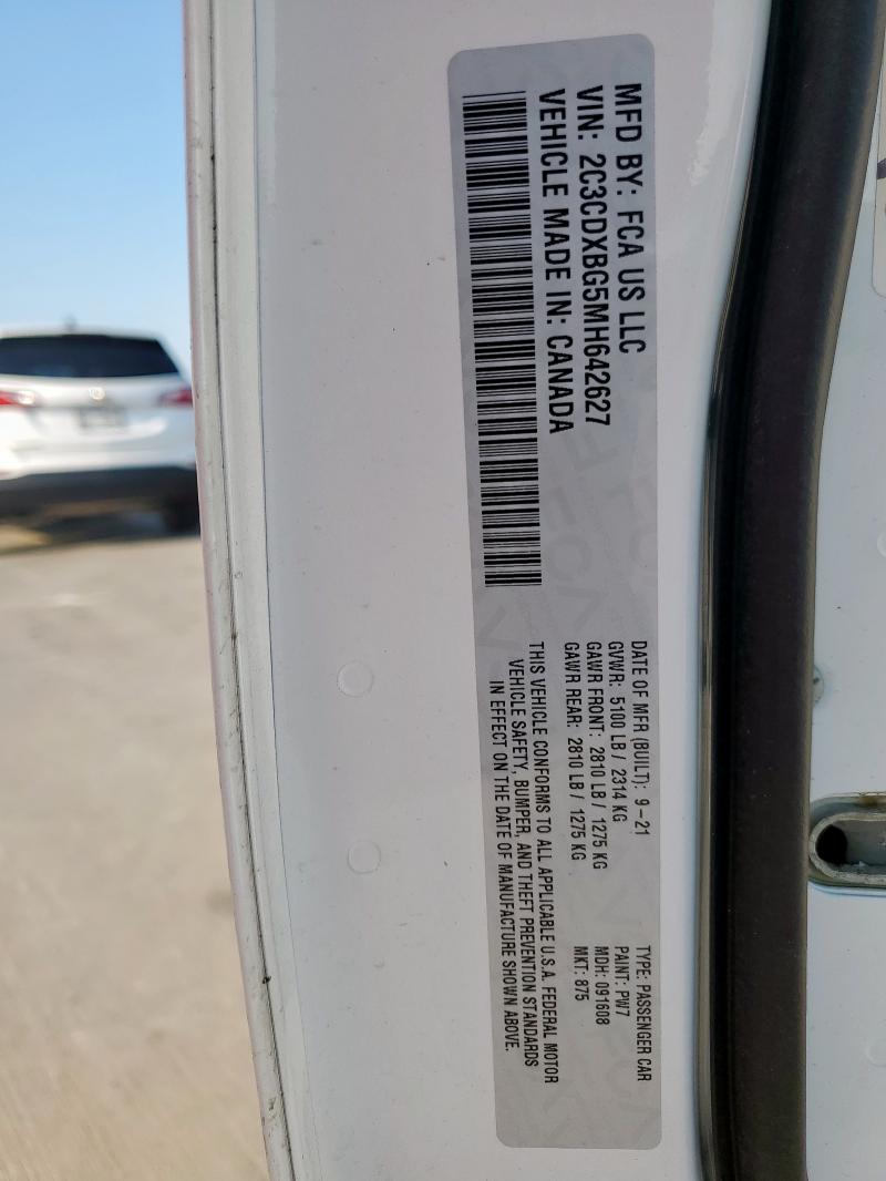 2021 DODGE CHARGER SX 2C3CDXBG5MH642627