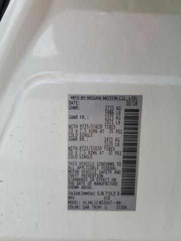 2019 NISSAN PATHFINDER S 5N1DR2MM0KC587023