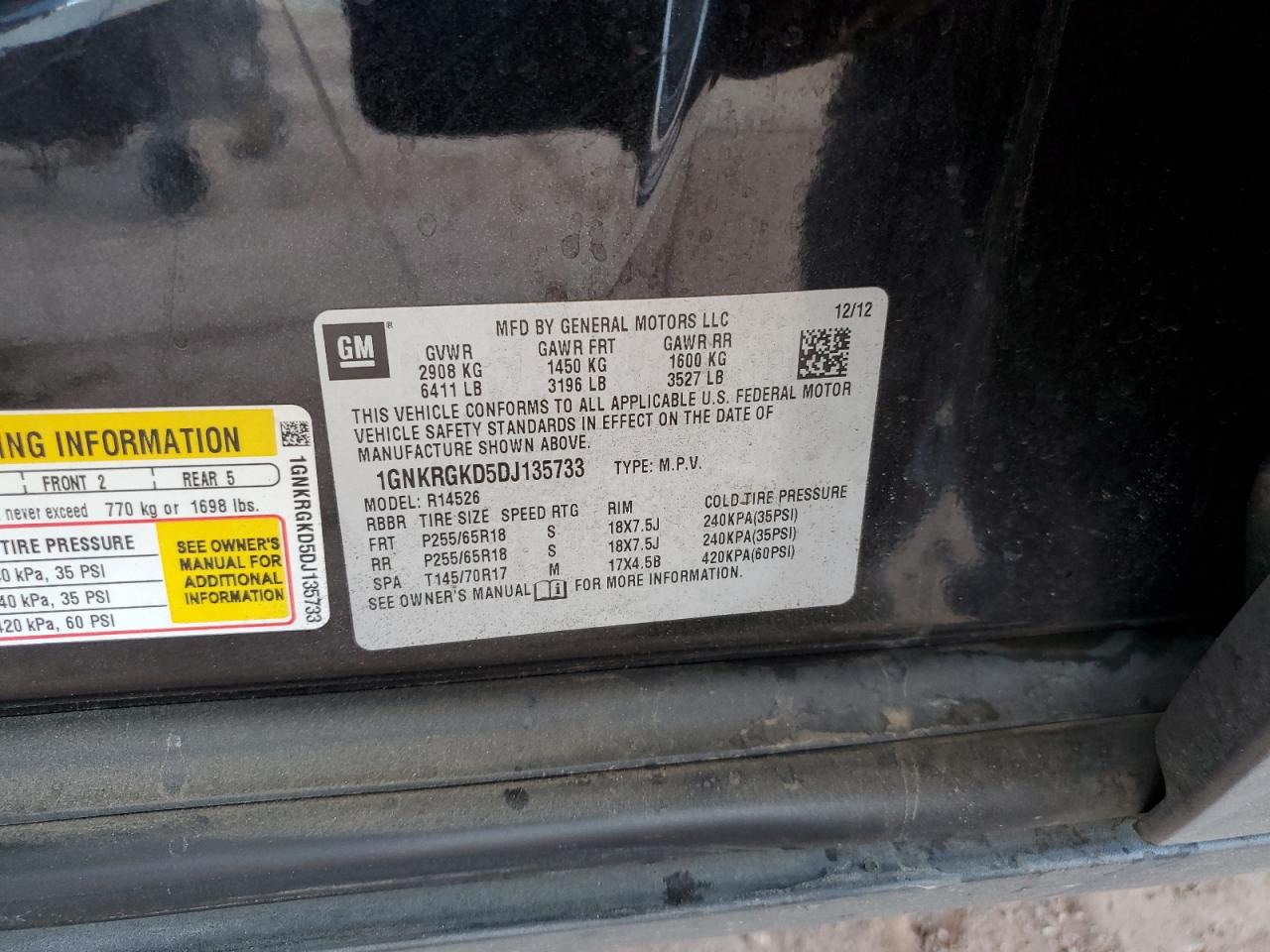 CHEVROLET TRAVERSE LT