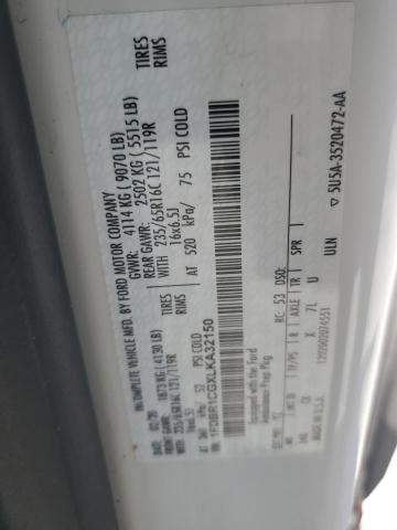 2020 FORD TRANSIT T- 1FDBR1CGXLKA32150