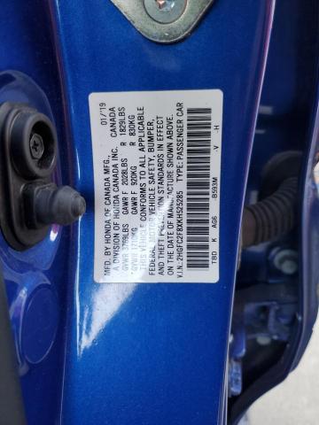 2019 HONDA CIVIC SPORT - 2HGFC2F8XKH525285