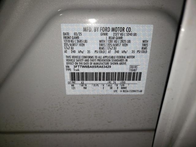 2025 FORD MAVERICK XL 3FTTW8BA8SRA63429