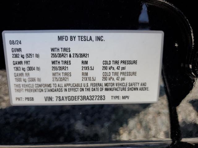 2024 TESLA MODEL Y 7SAYGDEF3RA327283