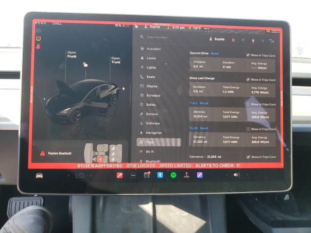 2023 TESLA MODEL 3 - 5YJ3E1EA6PF583160