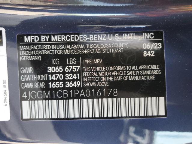 2023 MERCEDES-BENZ EQE SUV 35 4JGGM1CB1PA016178