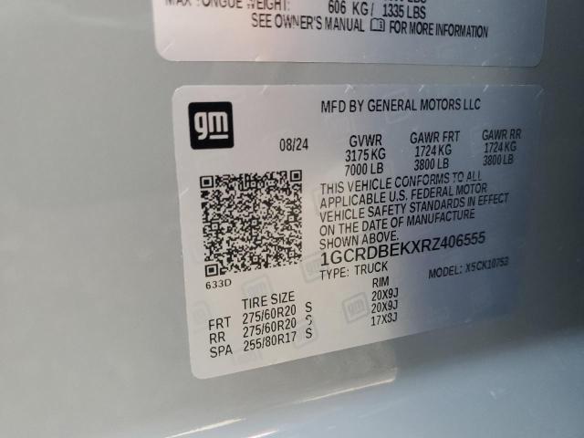 2024 CHEVROLET SILVERADO - 1GCRDBEKXRZ406555