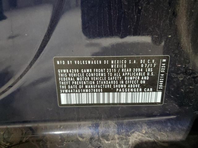 2017 VOLKSWAGEN GTI S/SE 3VW447AU1HM076865