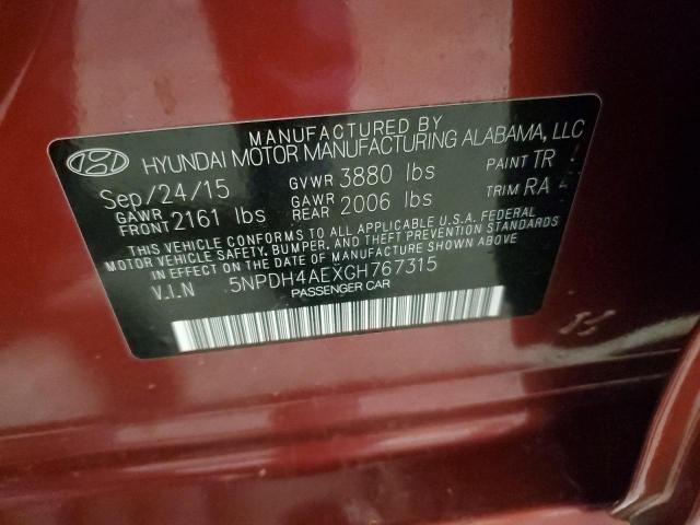2016 HYUNDAI ELANTRA SE - 5NPDH4AEXGH767315