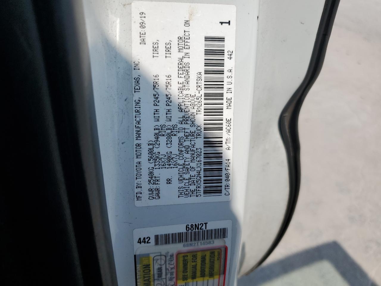 TOYOTA TACOMA ACCESS CAB