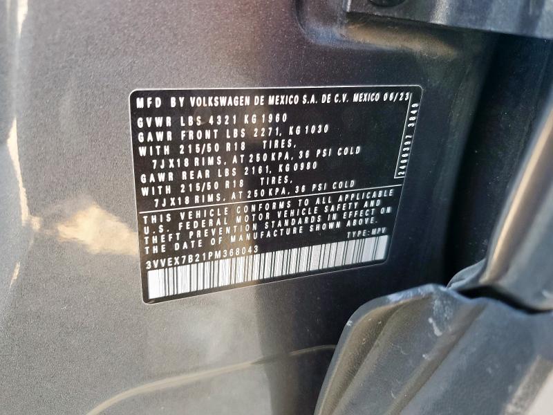 2023 VOLKSWAGEN TAOS SE 3VVEX7B21PM368043