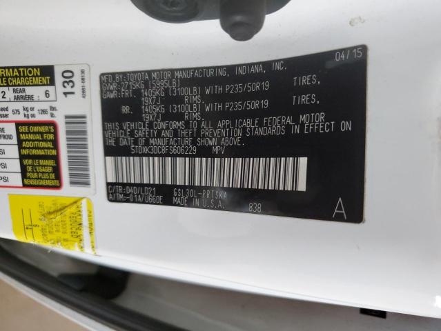 2015 TOYOTA SIENNA SPO 5TDXK3DC8FS606229