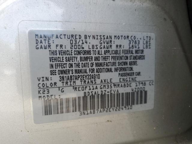 2014 NISSAN SENTRA S - 3N1AB7AP2EY224910