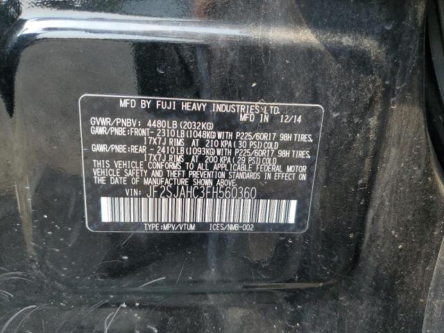 2015 SUBARU FORESTER 2 JF2SJAHC3FH560360