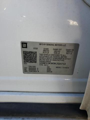 2019 CHEVROLET TRAVERSE H 1GNEVJKW3KJ115713