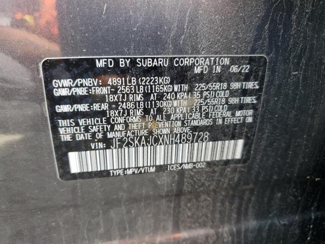 2022 SUBARU FORESTER S JF2SKAJCXNH489728