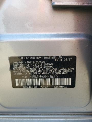 2017 SUBARU WRX JF1VA1B64H9836059