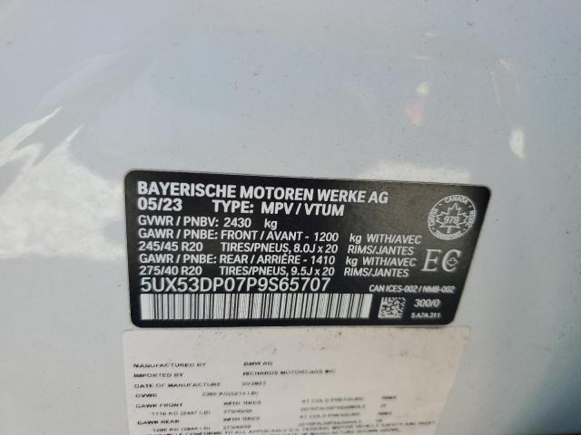 2023 BMW X3 XDRIVE30I 5UX53DP07P9S65707