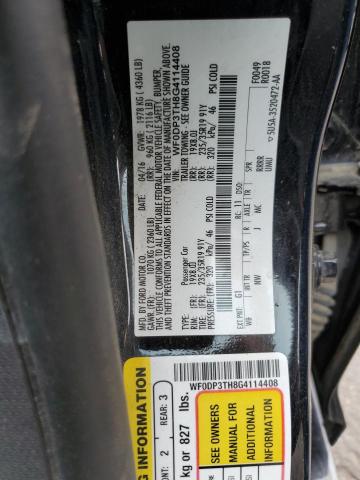 2016 FORD FOCUS RS WF0DP3TH8G4114408