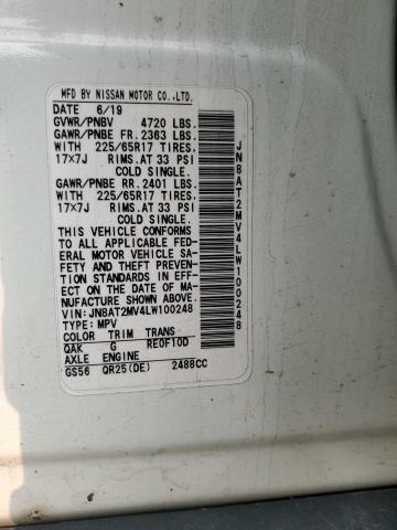 2020 NISSAN ROGUE S JN8AT2MV4LW100248