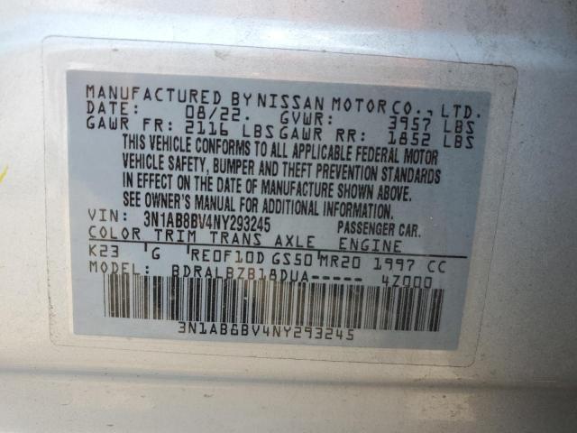 2022 NISSAN SENTRA S 3N1AB8BV4NY293245