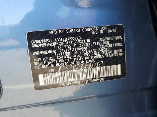 2025 SUBARU FORESTER - JF2SLDAC6SH501027