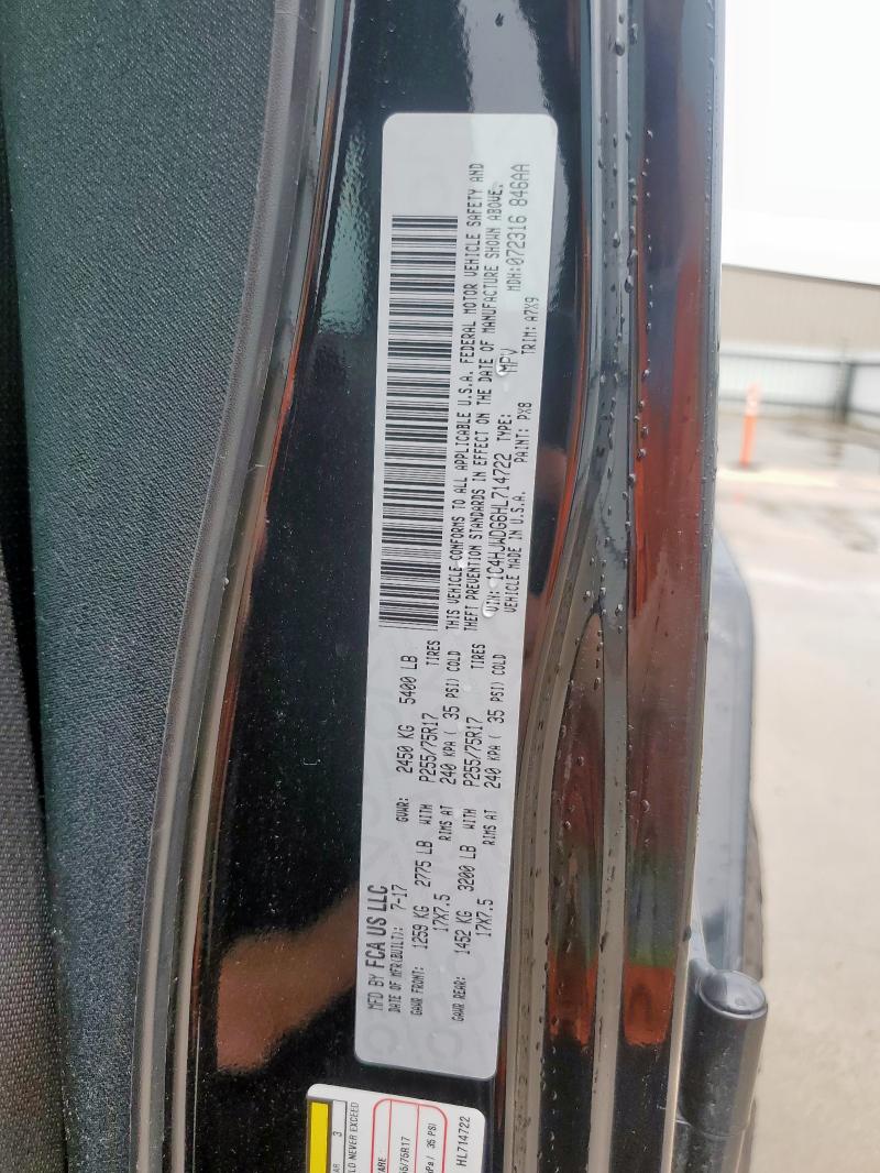 2017 JEEP WRANGLER 1C4HJWDG6HL714722