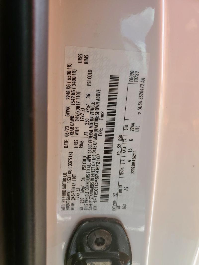 2023 FORD F150 SUPER - 1FTEX1CP6PKE72167