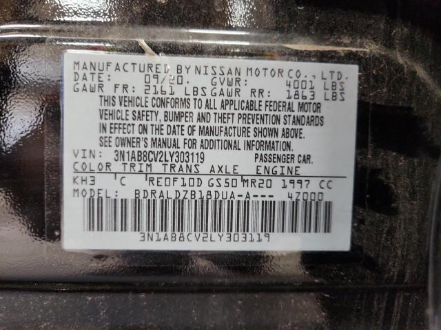 2020 NISSAN SENTRA SV 3N1AB8CV2LY303119